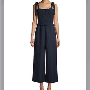 SOLD  BNWT REBECCA TAYLOR Linen Smock Jumpsuit